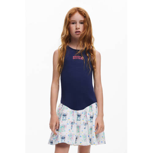Desigual Lilo & Stitch A-lijn jurk donkerblauw afbeelding