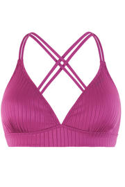 thumbnail: Protest voorgevormde triangel bikini set PRTCOSTA met ribstructuur fuchsia