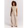Protest wide leg regular waist gestreepte broek bruin