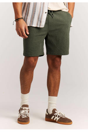 PRTBairro relaxed casual short donkergroen