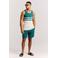Protest gestreepte tanktop petrol
