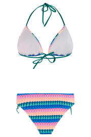 thumbnail: Protest voorgevormde triangel bikini set PRTEXIT blauw/roze