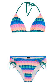 thumbnail: Protest voorgevormde triangel bikini set PRTEXIT blauw/roze