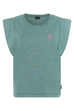 T-shirt met backprint groen