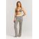 Protest regular waist gestreepte flared broek ecru