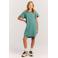 Protest T-shirtjurk met backprint groen