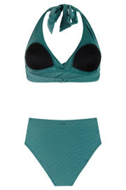 thumbnail: Protest voorgevormde halter bikini set PRTFREA met textuur groen