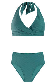 thumbnail: Protest voorgevormde halter bikini set PRTFREA met textuur groen