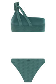 thumbnail: Protest voorgevormde one shoulder bikini set PRTNADYAS groen