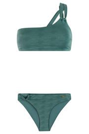 thumbnail: Protest voorgevormde one shoulder bikini set PRTNADYAS groen