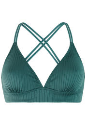 thumbnail: Protest voorgevormde triangel bikini set PRTCOSTA met ribstructuur groen