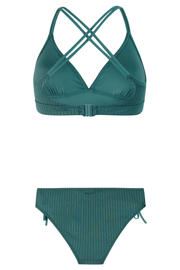thumbnail: Protest voorgevormde triangel bikini set PRTCOSTA met ribstructuur groen