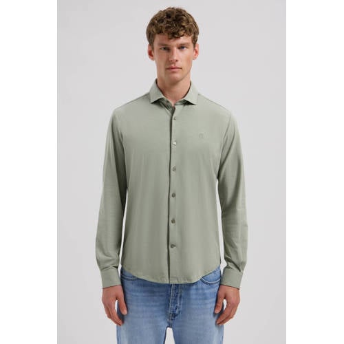 Dstrezzed slim casual overhemd groen afbeelding