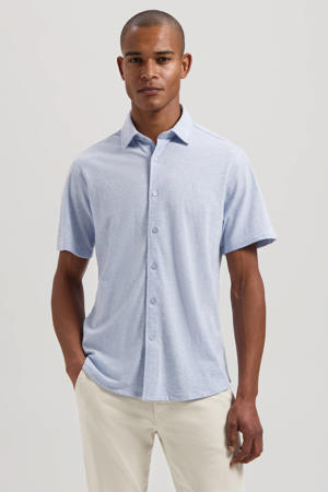 regular casual overhemd lichtblauw