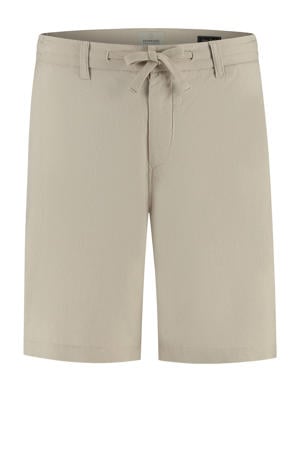 regular casual short met linnen beige