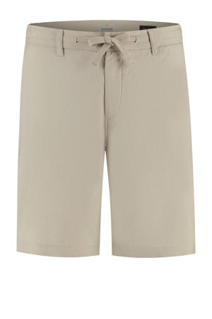regular casual short met linnen beige