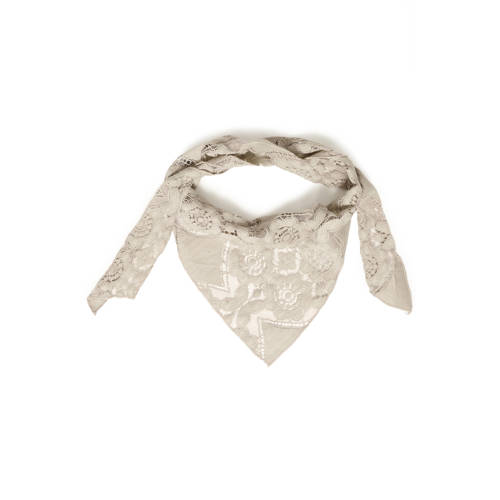 ICHI kanten sjaal IAMILLIE beige afbeelding