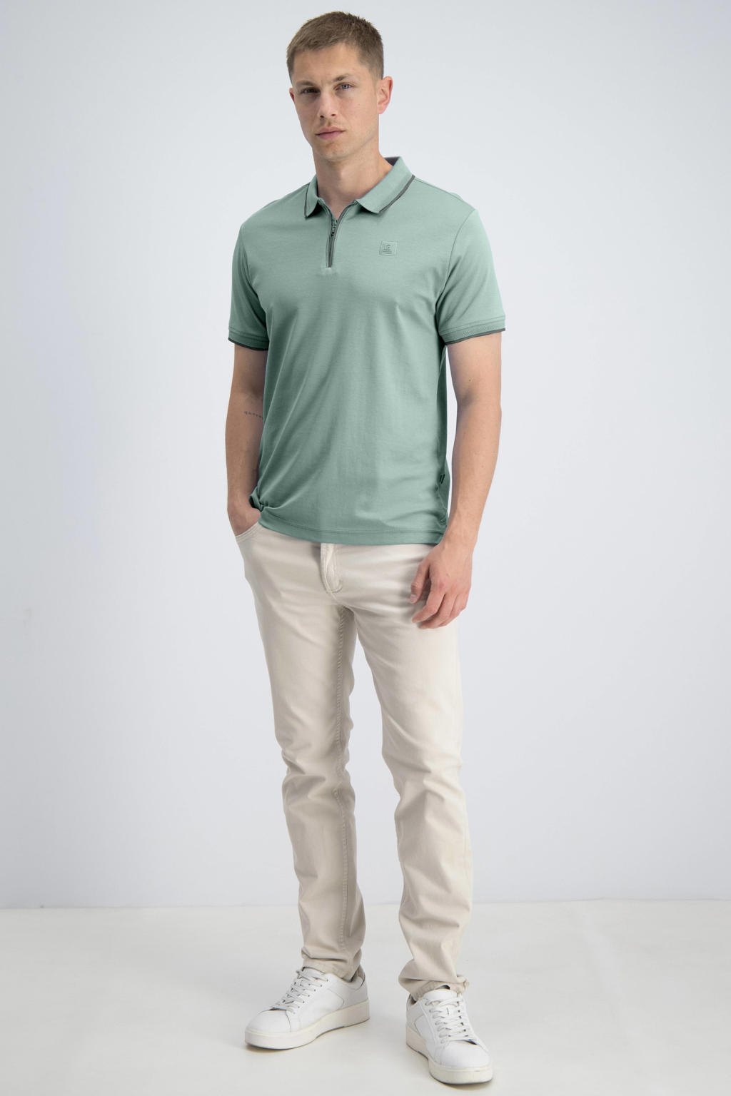 GABBIANO regular polo lichtblauw