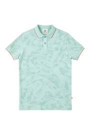 thumbnail: GABBIANO regular fit polo met print - lichtblauw