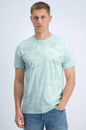 regular fit T-shirt met print - groen