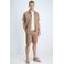 GABBIANO katoenen regular fit overshirt met ingebreid patroon - lichtbruin