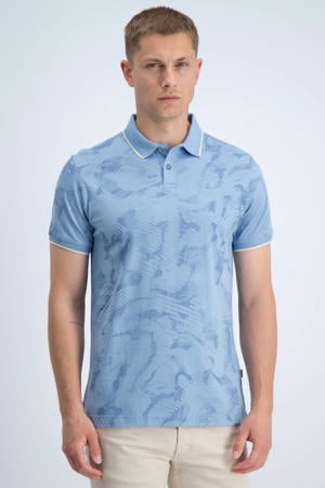 regular fit polo met print - allure blauw