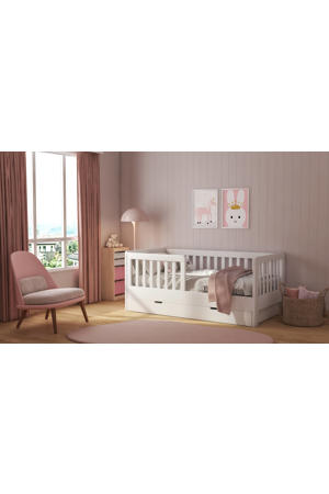 Peuterbed met lade Joan Wit Joan (70x140 cm)