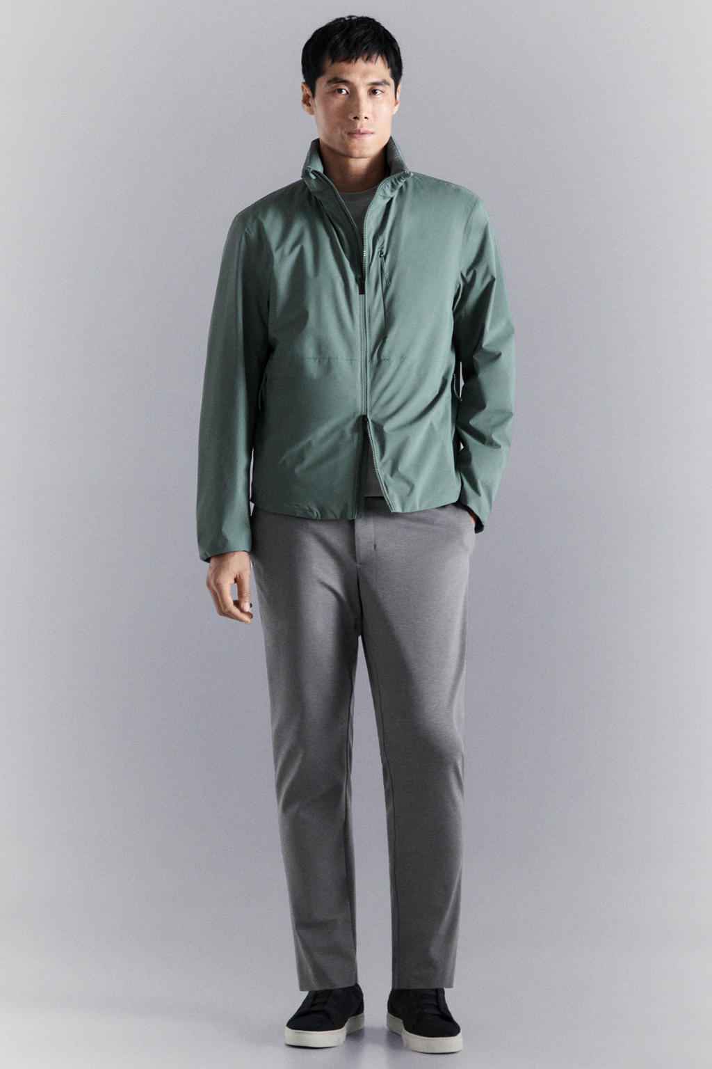 Mango Man slim chino grijs