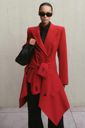 oversized blazer rood