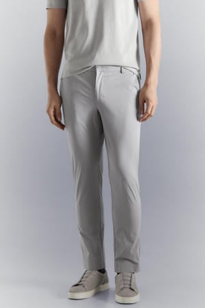slim casual broek lichtgrijs