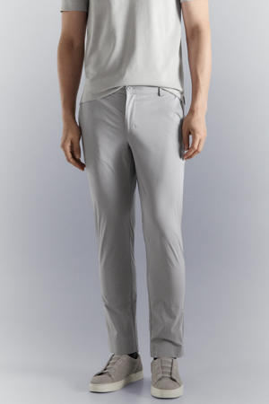 slim casual broek lichtgrijs