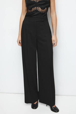 regular waist broek zwart