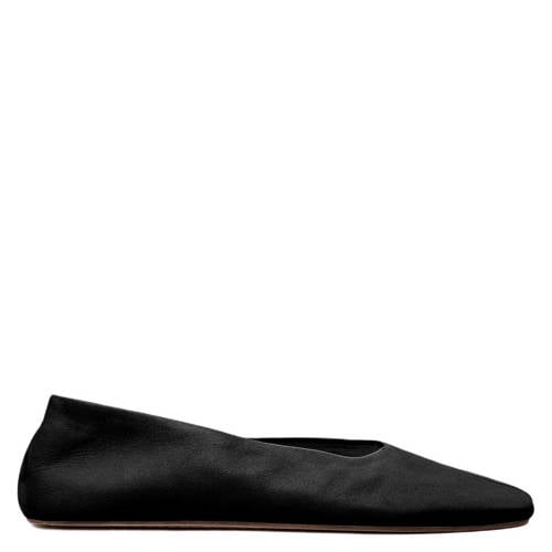 Mango leren ballerina's zwart afbeelding
