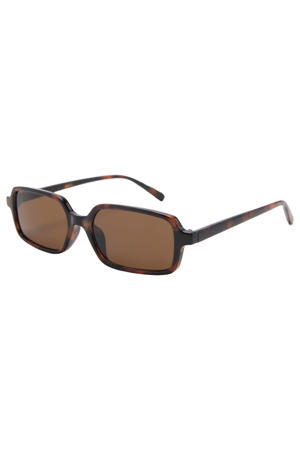 zonnebril met tortoise print bruin