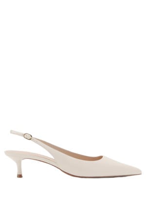 slingback pumps ecru