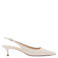 Mango slingback pumps ecru
