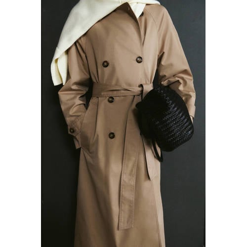 Mango trenchcoat beige afbeelding