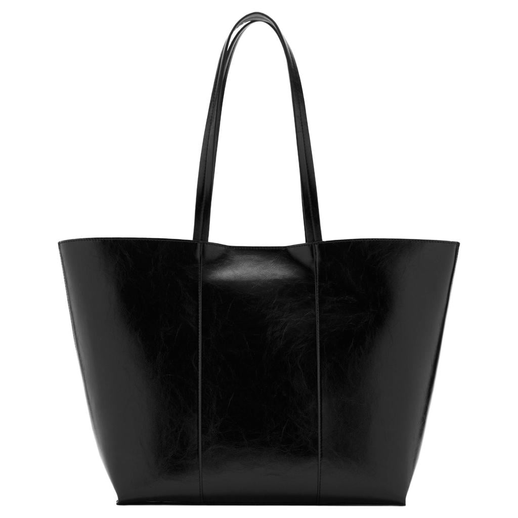 Mango shopper zwart