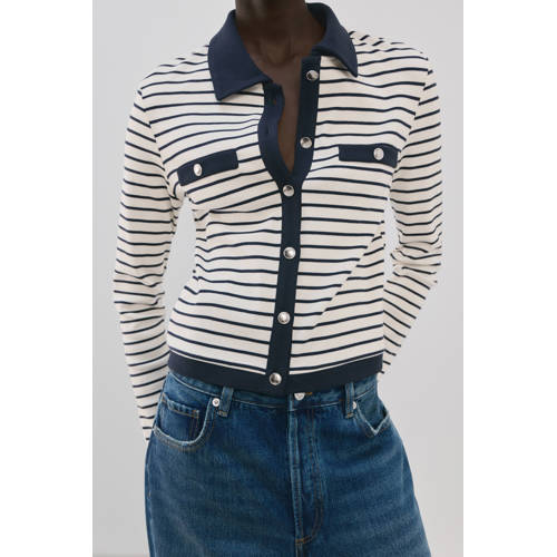 Mango vest donkerblauw afbeelding