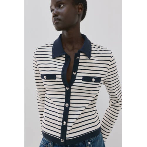 Mango vest donkerblauw afbeelding