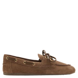 suède bootschoenen cognac