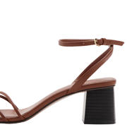 thumbnail: Mango leren sandalettes bruin