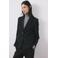Mango regular blazer met krijtstreep donkerblauw