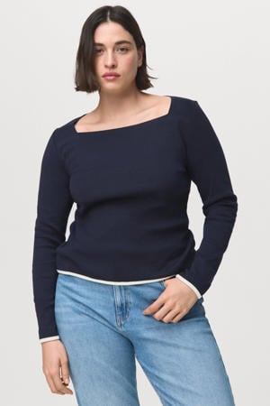 T-shirt marineblauw