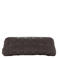 Mango gevlochten clutch donkerbruin