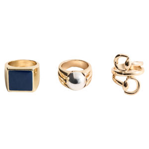 ring - goudkleurig (set van 3)