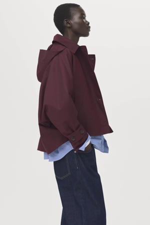 trenchcoat donkerrood
