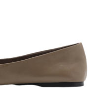 thumbnail: Mango leren ballerina's lichtbruin