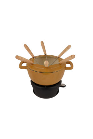 Fondueset Fontestic Gietijzer Amber Gold - Ø 18 cm
