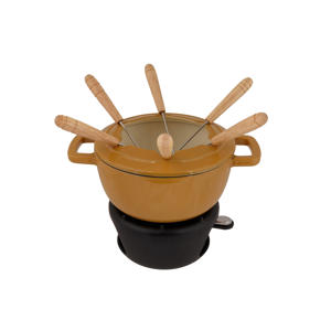  Fondueset Fontestic Gietijzer Amber Gold - Ø 18 cm